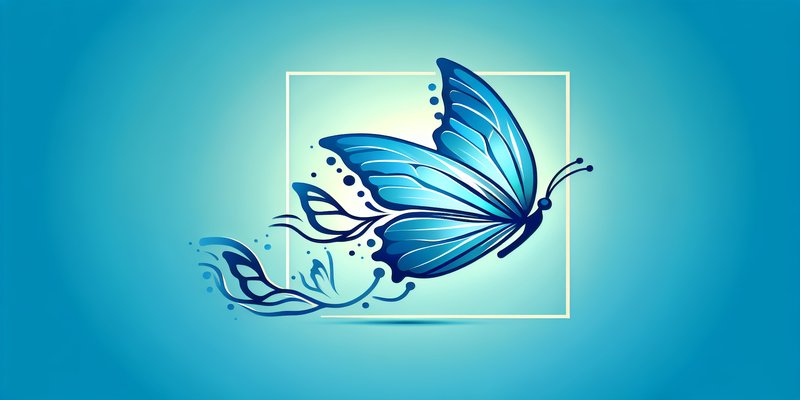 Blue butterfly logo representing Bluesky social network with transition arrows symbolizing leadership change