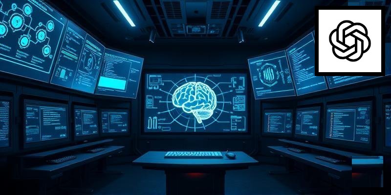 Abstract artificial intelligence neural network visualization representing advanced AI language model technology